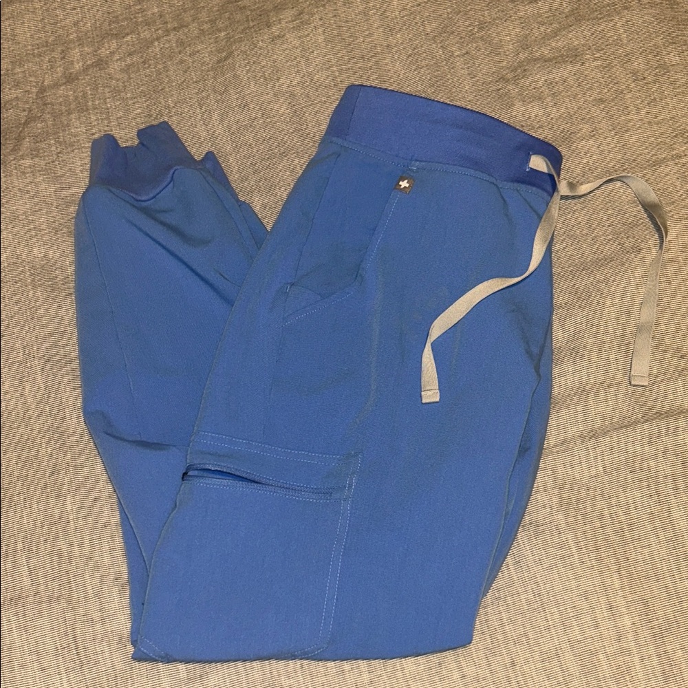 Figs blue jogger scrubs
